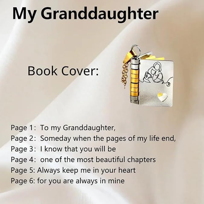 DIY Engraved Book Pendant Necklace