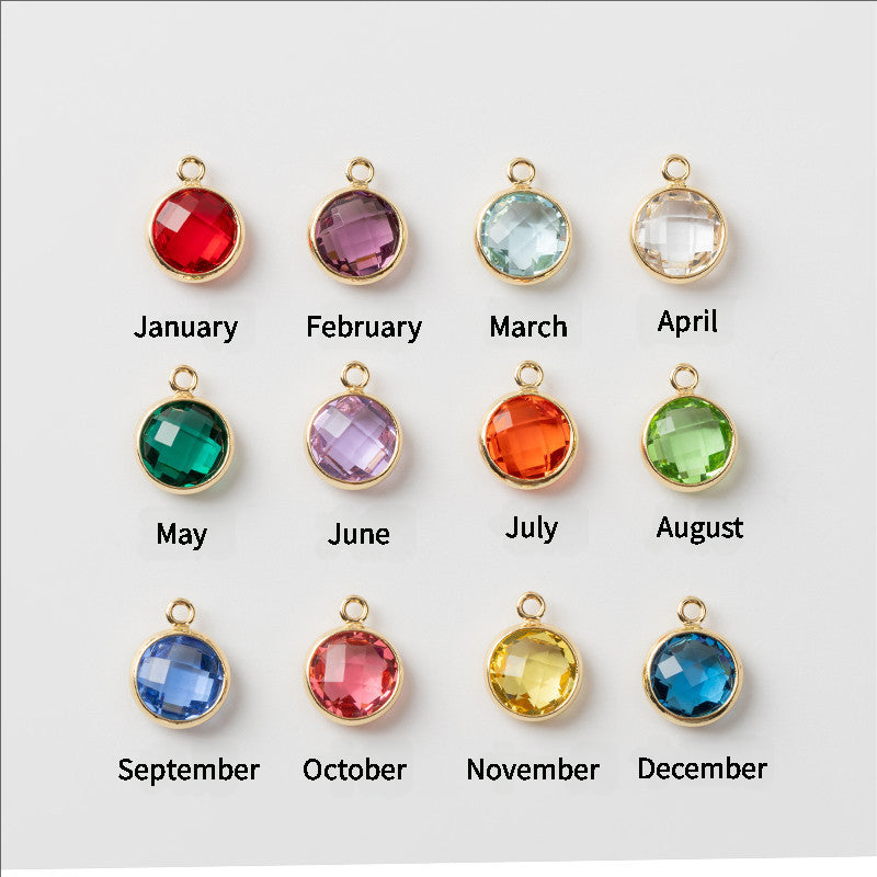 Alphabet Birthstone Combination Necklace