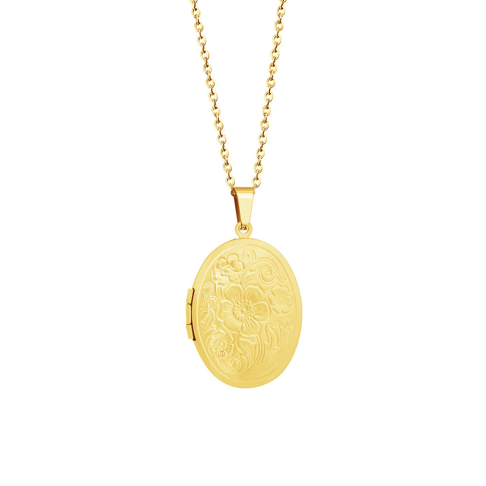 Customizable Photo Frame-Style Necklace