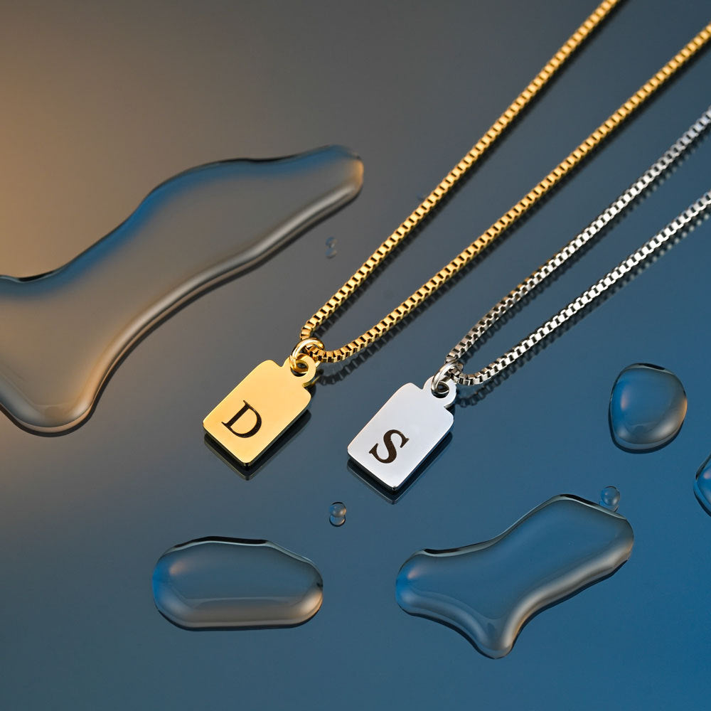 Minimalist Letter Necklace