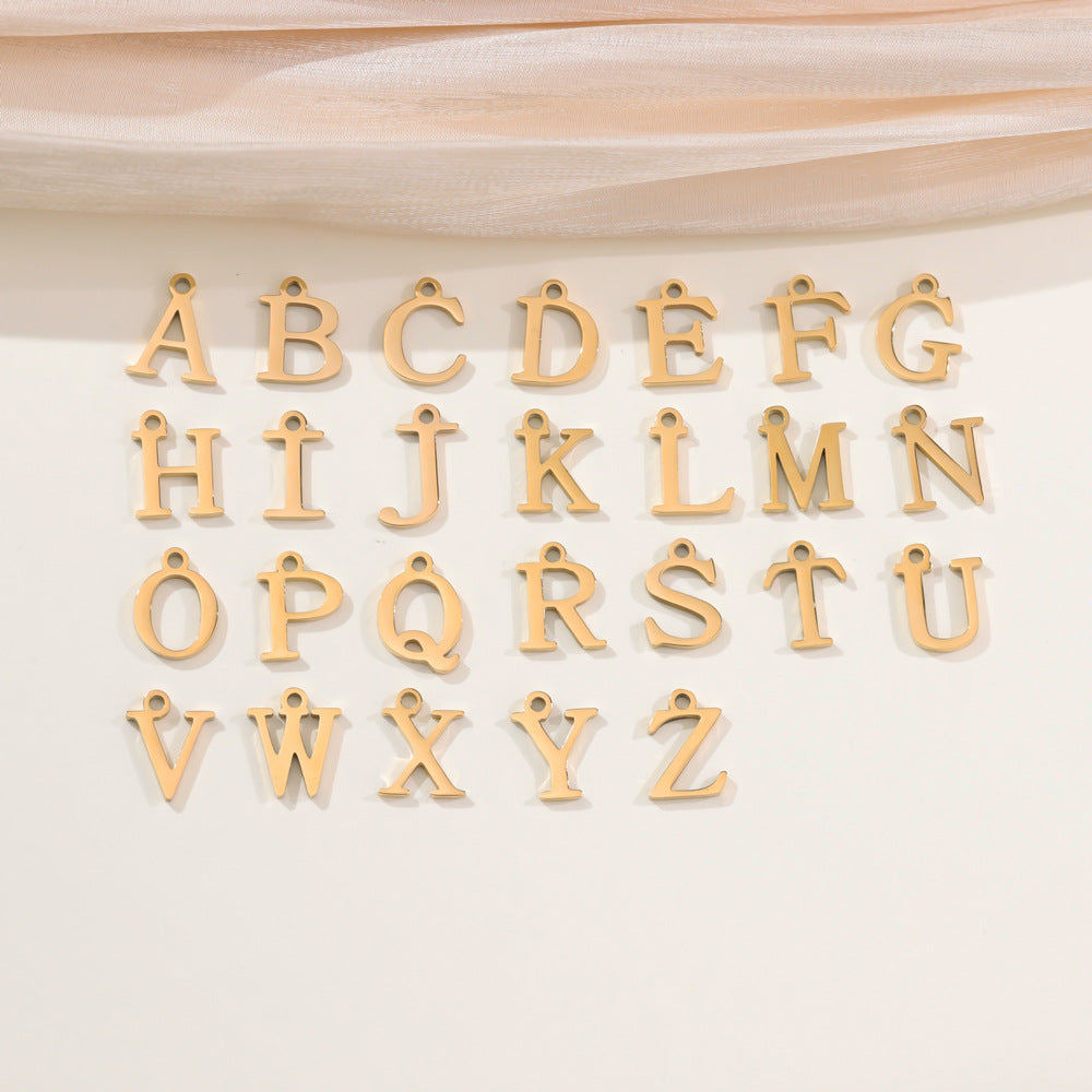 Alphabet Birthstone Combination Necklace