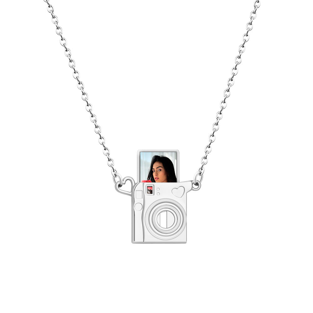 Camera Style Custom Photo Necklace