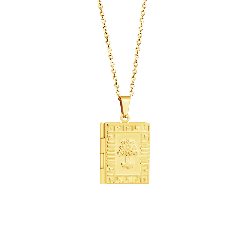 Customizable Photo Frame-Style Necklace