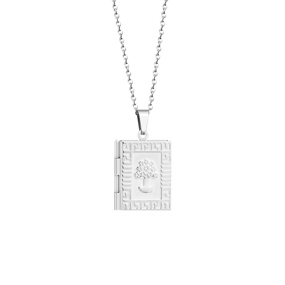 Customizable Photo Frame-Style Necklace