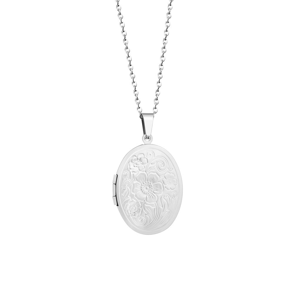 Customizable Photo Frame-Style Necklace