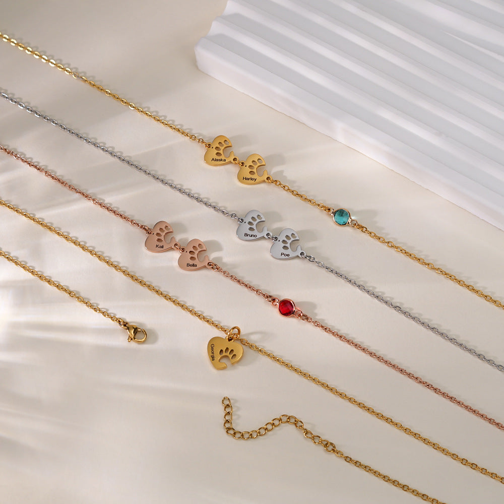 Hollow cat claw necklace