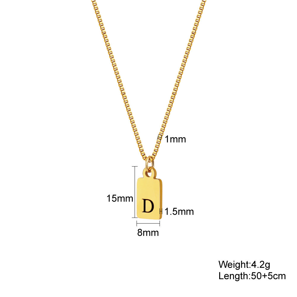 Minimalist Letter Necklace
